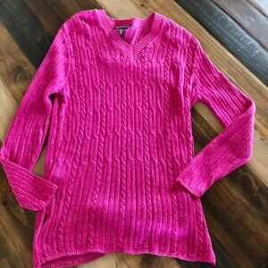 Women's Carole Little Sweater Fuchsia Size Large